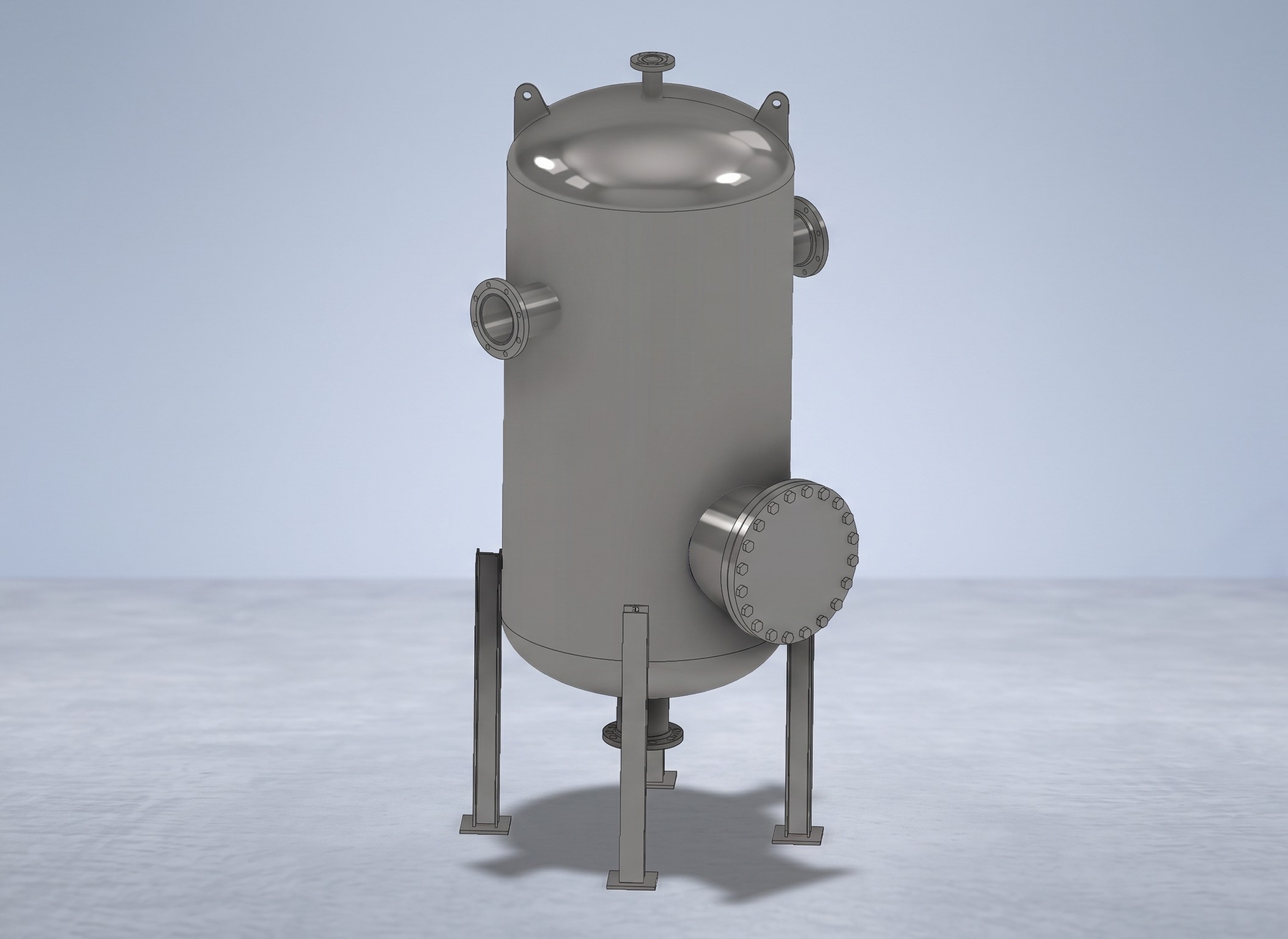 Modelo 3D de tanque de proceso